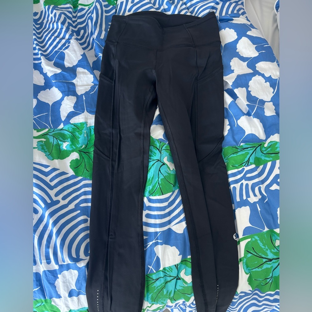 Black lulu lemon leggings 7/8